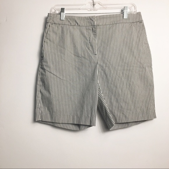 Jones New York Pants - JONES New York Striped Shorts Flat Front
